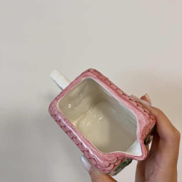 Vintage Avon Pink Ceramic Cottage Creamer Pitcher - Picture 3 of 5
